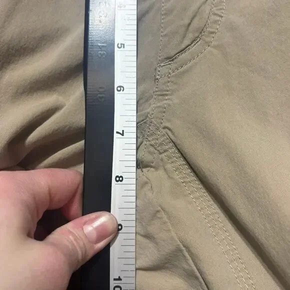 Kuhl Womens Hiking Pants Size 4 Regular Tan Cargo Roll Up Outdoor Utility Travel - Picture 8 of 10